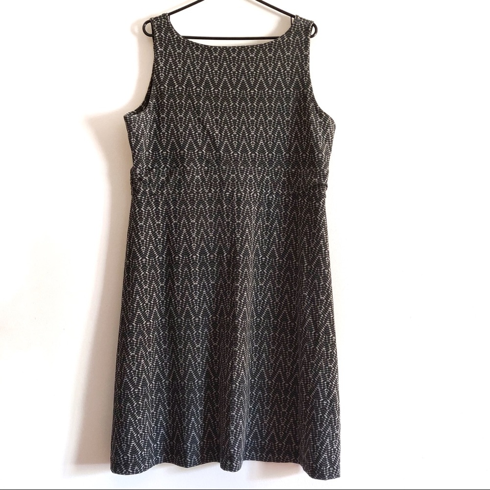 Eddie Bauer Aster Crossover Tank Dress Gray Print - Picture 3 of 5